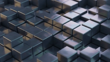 Free 3D Metallic Cube Background Template to Edit Online