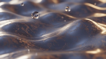 Free 3D Liquid Metal Surface Background Template to Edit Online