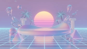 Free 3D Soft Gradient Platform Background Template to Edit Online