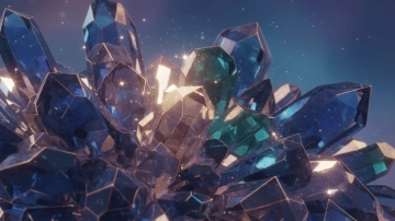 Free 3D Crystal Texture Background Template to Edit Online