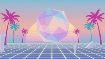 Free 3D Polygonal Shape Background Template to Edit Online