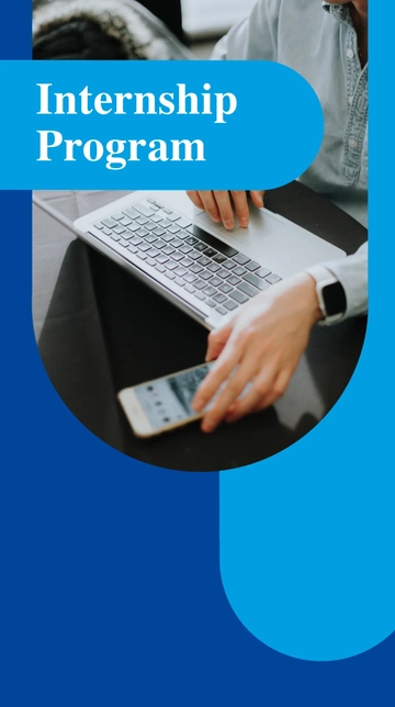 Free Internship Program Linkedin Story Template to Edit Online