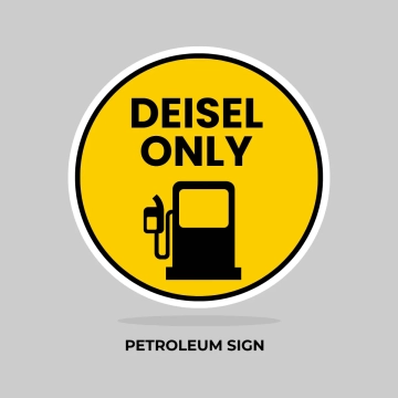 Free Petroleum Deisel Only Sign Clip Art Template to Edit Online