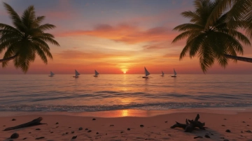 Free Island Beach Background Template to Edit Online
