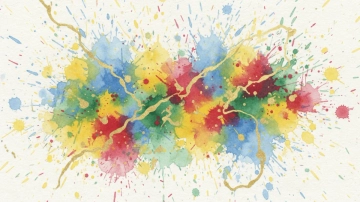 Free Expressive Watercolor Paint Flick Art Background Template to Edit Online