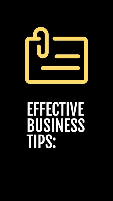 Free Business Tips Linkedin Story Template to Edit Online