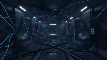 Free 3D Cyborg Background Template to Edit Online