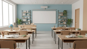 Free 3D School Background Template to Edit Online