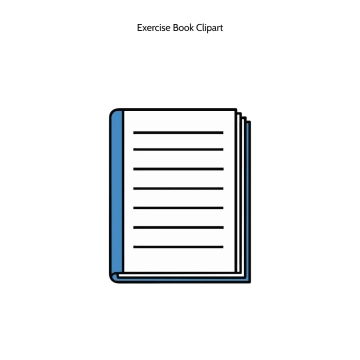 Free Exercise Book Vector Clipart (PNG, SVG) to Edit Online