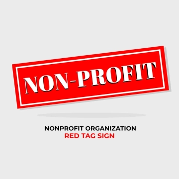 Free Nonprofit Organization Red Tag Sign Clip Art Template to Edit Online
