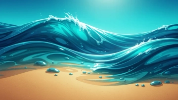 Free Abstract Ocean Wave Beach Background Template to Edit Online