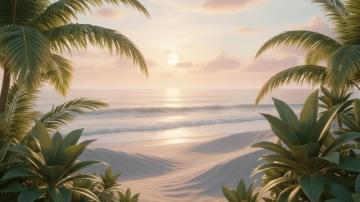 Free Aesthetic Coastal Escape Background Template to Edit Online