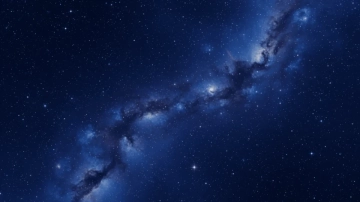 Free Blue Space Background Template to Edit Online