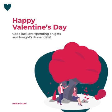 Free Funny Valentine's Day Linkedin Post Template to Edit Online