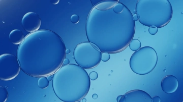 Free Bubble Texture Blue Background Template to Edit Online
