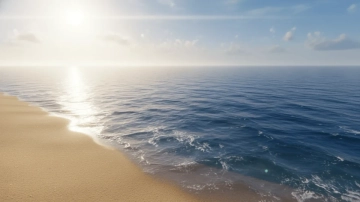 Free Azure Ocean Beach Background Template to Edit Online