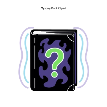 Free Mystery Book Vector Clipart (PNG, SVG) to Edit Online