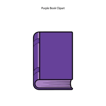Free Purple Book Vector Clipart (PNG, SVG) to Edit Online