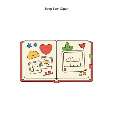 Free Scrap Book Vector Clipart (PNG, SVG) to Edit Online