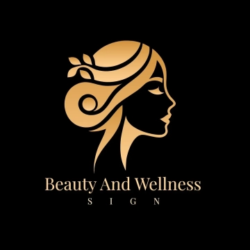 Free Beauty And Wellness Black sign Clip Art Template to Edit Online
