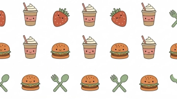 Free Food Cute Background Template to Edit Online