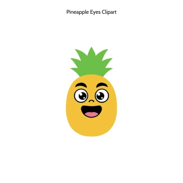 Free Pineapple Eyes Vector Clipart (PNG, SVG) to Edit Online