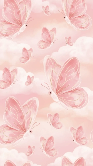 Free Pink Butterfly Background Template to Edit Online