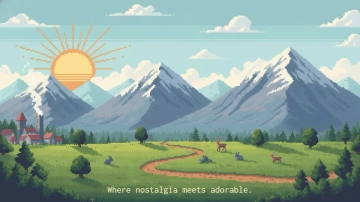 Free Pixel Cute Background Template to Edit Online