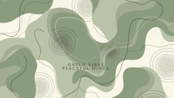 Free Aesthetic Green Background Template to Edit Online