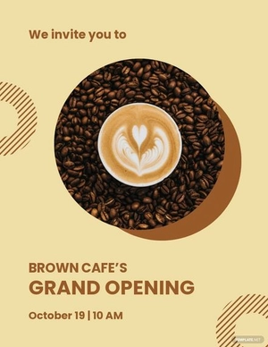 Grand Opening Invitation Flyer Template