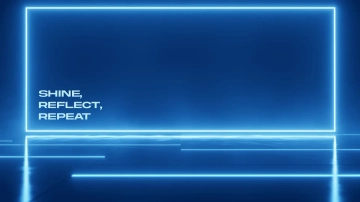 Free Reflective Surface Blue Background Template to Edit Online