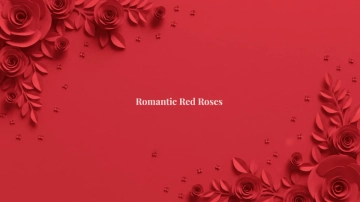 Free Red Roses Beautiful Background Template to Edit Online