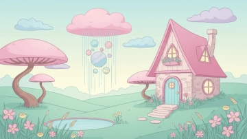 Free Beautiful Cartoon Background Template to Edit Online