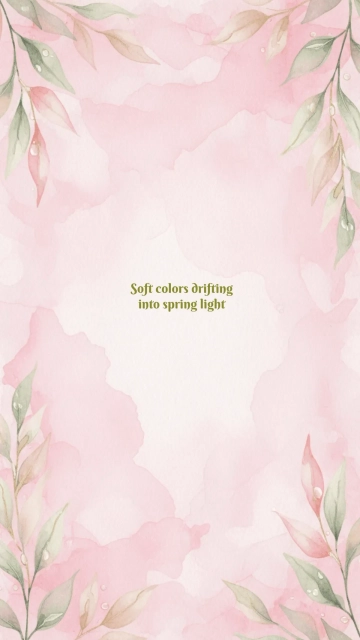 Free Spring Watercolor Light Pink Background Template to Edit Online