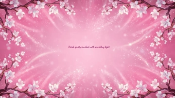 Free Sparkle Dust Cherry Blossom Pink Background Template to Edit Online