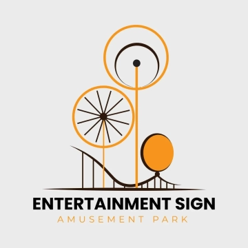 Free Entertainment Amusement Park Sign Clip Art Template to Edit Online