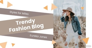 Free Fashion Blog Banner Template to Edit Online