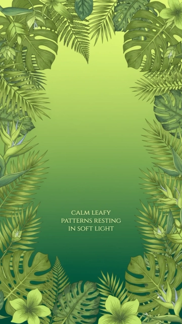 Free Tropical Leaf Green Background Template to Edit Online