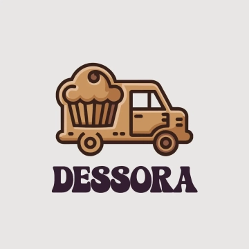 Free Dessert Food Truck Logo to Edit Online