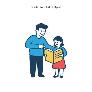 Free Teacher and Student Vector Clipart (PNG, SVG) to Edit Online