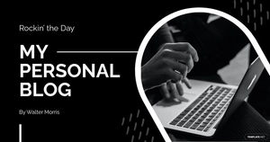 Free Personal Blog Banner Template to Edit Online