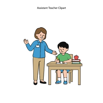 Free Assistant Teacher Vector Clipart (PNG, SVG) to Edit Online