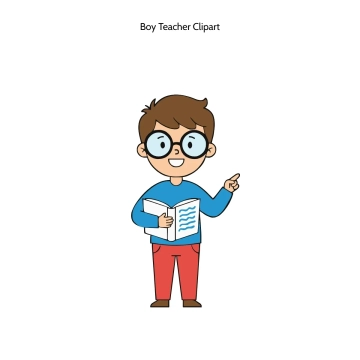 Free Boy Teacher Vector Clipart (PNG, SVG) to Edit Online