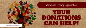 Free Donation Email Header Template to Edit Online