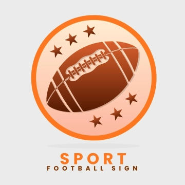 Free Sport Football Sign Clip Art Template to Edit Online