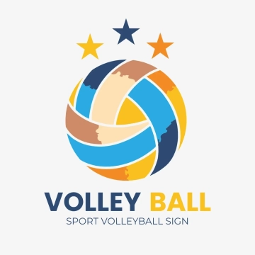 Free Sport Volleyball Sign Clip Art Template to Edit Online