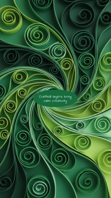 Free Papercraft Green Background Template to Edit Online