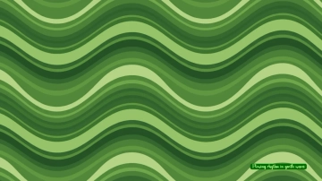 Free Wavy Stripes Green Background Template to Edit Online