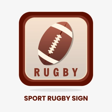 Free Sport Rugby Sign Clip Art Template to Edit Online