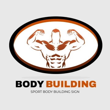 Free Sport Body Building Sign Clip Art Template to Edit Online